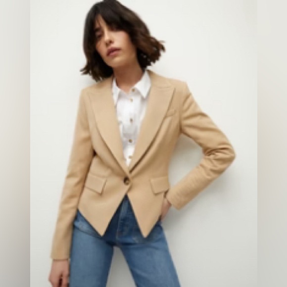 VERONICA BEARD ‘Hosanna’ Dickey Jacket in Dark Camel. Plus Size 12/14. Luxury 👑 - Picture 4 of 4